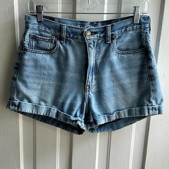 American Eagle Stretch Denim Mom Shorts - Picture 2 of 8